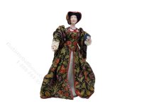 Miniature Handcrafted Tudor Woman with Book (image for) Miniature Handcrafted Tudor Woman with Book