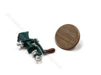 Miniature Metal Meat Grinder/Mincer for Dollhouses (image for) Miniature Metal Meat Grinder/Mincer for Dollhouses