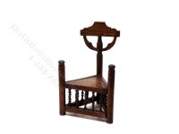 Miniature Signed 3 Leg Turners Chair by Michael Mortimer (image for) Miniature Signed 3 Leg Turners Chair by Michael Mortimer