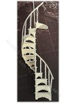 1:48 Scale Miniature Spiral Staircase Kit (image for) 1:48 Scale Miniature Spiral Staircase Kit