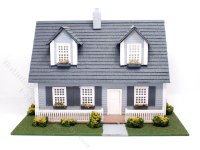 1:48 Scale Assembled Cape Cod Dollhouse (image for) 1:48 Scale Assembled Cape Cod Dollhouse