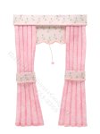 Miniature Pink Peter Rabbit Nursery Curtains with Mock Blinds by Jane Timms for Dollhouses (image for) Miniature Pink Peter Rabbit Nursery Curtains with Mock Blinds by Jane Timms for Dollhouses