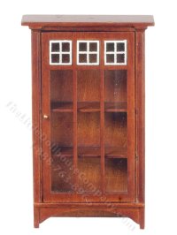 Miniature Mission Bookcase for Dollhouses (image for) Miniature Mission Bookcase for Dollhouses