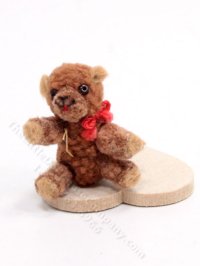 Miniature Vintage Handmade Teddy Bear for Dollhouses (image for) Miniature Vintage Handmade Teddy Bear for Dollhouses