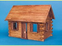Real Good Toys CK501 - Crockett's Log Cabin Dollhouse Kit (image for) Real Good Toys CK501 - Crockett's Log Cabin Dollhouse Kit