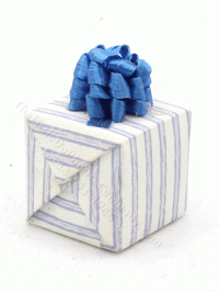 Miniature Striped Gift Box (image for) Miniature Striped Gift Box