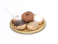Miniature Plate of Doughnuts (image for) Miniature Plate of Doughnuts
