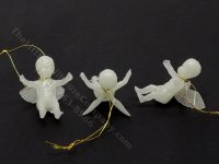 Miniature Glow in the Dark Angel Ornaments for Dollhouses (3pcs) (image for) Miniature Glow in the Dark Angel Ornaments for Dollhouses (3pcs)