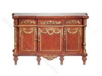 Miniature Chipendale Break Front Sideboard (image for) Miniature Chipendale Break Front Sideboard