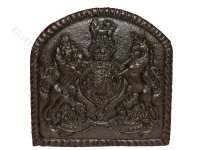 As Is Miniature Metal Fireplace Fireback Plate for Dollhouses (image for) As Is Miniature Metal Fireplace Fireback Plate for Dollhouses