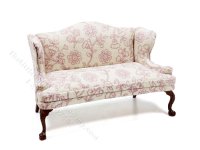 Miniature White/Purple Provence Sofa (image for) Miniature White/Purple Provence Sofa