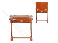 Miniature Victorian Antique Chinese Sewing Box - Walnut (image for) Miniature Victorian Antique Chinese Sewing Box - Walnut