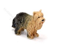 Miniature Porcelain Standing Otterhound Dog Figurine for Dollhouses (image for) Miniature Porcelain Standing Otterhound Dog Figurine for Dollhouses