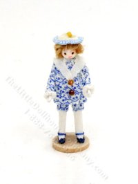 Miniature Little Dutch Boy Doll for Dollhouses (image for) Miniature Little Dutch Boy Doll for Dollhouses