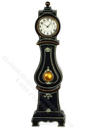 Mora Longcase Working Clock - Black (image for) Mora Longcase Working Clock - Black