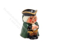 Miniature Philpot Toby Jug for Dollhouses - Green (image for) Miniature Philpot Toby Jug for Dollhouses - Green