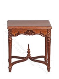 Miniature 1850 English Tea Table for Dollhouses (image for) Miniature 1850 English Tea Table for Dollhouses