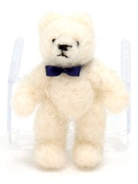 Miniature Medium Size Mohair Polar Teddy Bear by Erna Meyer (image for) Miniature Medium Size Mohair Polar Teddy Bear by Erna Meyer