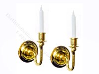 Miniature Non Working Pair of Candle Wall Sconces (image for) Miniature Non Working Pair of Candle Wall Sconces