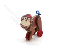 Miniature Wooden Monkey Toy for Dollhouses (image for) Miniature Wooden Monkey Toy for Dollhouses