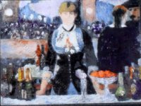 "A Bar at the Folies-Bergère" Replica Painting by Larry Morganti (image for) "A Bar at the Folies-Bergère" Replica Painting by Larry Morganti