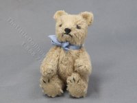 Miniature Teddy Bear by Marie W. Evans - Blue (image for) Miniature Teddy Bear by Marie W. Evans - Blue