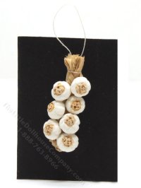 Miniature String of Garlic Cloves by Charlotte Willmott (image for) Miniature String of Garlic Cloves by Charlotte Willmott