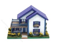 1:144 Scale Assembled Beach House Dollhouse (image for) 1:144 Scale Assembled Beach House Dollhouse