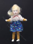 As-Is Vintage Flexible Girl Doll in Blue Dress by Erna Meyer (image for) As-Is Vintage Flexible Girl Doll in Blue Dress by Erna Meyer