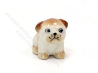 Miniature Porcelain Bulldog for Dollhouses - Small (image for) Miniature Porcelain Bulldog for Dollhouses - Small