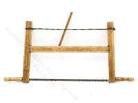 Handmade Miniature Carpenter's Frame Saw (image for) Handmade Miniature Carpenter's Frame Saw