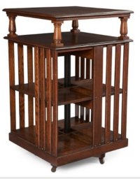 Miniature Walnut Mission Library Table (image for) Miniature Walnut Mission Library Table