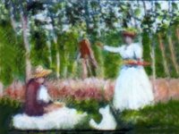 "In The Woods At Giverny" Replica Painting by Larry Morganti (image for) "In The Woods At Giverny" Replica Painting by Larry Morganti