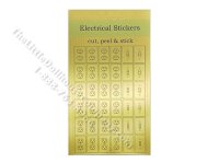 Dollhouse Miniature Electrical Gold Outlets and Light Switches (image for) Dollhouse Miniature Electrical Gold Outlets and Light Switches