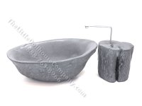 Miniature Modern Concrete Tub and Spigot Base by PRD Miniatures (image for) Miniature Modern Concrete Tub and Spigot Base by PRD Miniatures