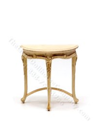 Miniature Art Nouveau Side Table Unfinished for Dollhouses (image for) Miniature Art Nouveau Side Table Unfinished for Dollhouses