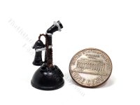 Miniature Antique Style Rotary Stick Telephone for Dollhouses (image for) Miniature Antique Style Rotary Stick Telephone for Dollhouses