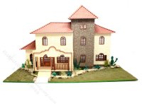 1:48 Scale Southwestern Style Assembled Dollhouse (image for) 1:48 Scale Southwestern Style Assembled Dollhouse