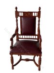 Miniature Miniature Gallery Barons Chair for Dollhouses (image for) Miniature Miniature Gallery Barons Chair for Dollhouses