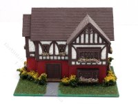 1:144 Scale Tudor Style Assembled Dollhouse (image for) 1:144 Scale Tudor Style Assembled Dollhouse