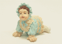 1/12 Scale Crawling Baby Gilr Resin Doll for Dollhouses (image for) 1/12 Scale Crawling Baby Gilr Resin Doll for Dollhouses