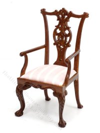 Miniature Chippendale Armchair C 1760 (image for) Miniature Chippendale Armchair C 1760