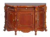 Miniature Walnut Buffet Table for Dollhouses (image for) Miniature Walnut Buffet Table for Dollhouses