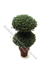 Miniature 3-3/4" Round Topiary for Dollhouses (image for) Miniature 3-3/4" Round Topiary for Dollhouses