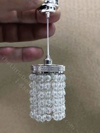 Miniature Modern Crystal Ceiling Light - Non-Working (image for) Miniature Modern Crystal Ceiling Light - Non-Working