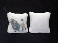 Miniature Pair of Poodle Pillows (image for) Miniature Pair of Poodle Pillows