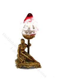 Miniature Bronze Seated Liberty Lamp by Jim Pounder (image for) Miniature Bronze Seated Liberty Lamp by Jim Pounder