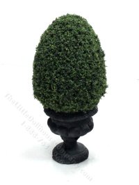 Miniature 4inch Topiary in a Black Base for Dollhouses (image for) Miniature 4inch Topiary in a Black Base for Dollhouses
