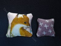 Miniature Pair of Fox Pillows (image for) Miniature Pair of Fox Pillows