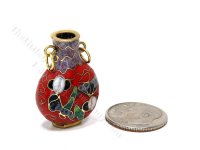 As Is Vintage Miniature Oriental Cloisonné Vase for Dollhouses (image for) As Is Vintage Miniature Oriental Cloisonné Vase for Dollhouses